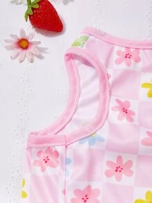 PETSIN Flower Print Pet Tank - Multicolor - View 6