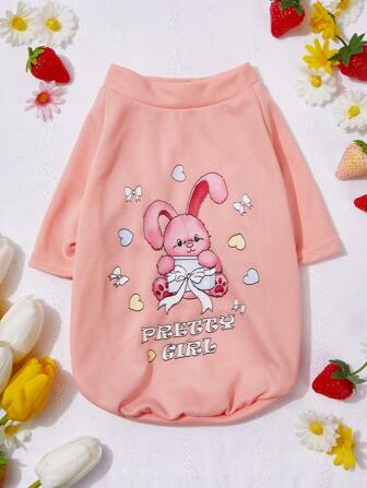 Rabbit Print Pet Tee