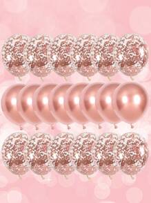 20 件/套乳胶 12 英寸装饰气球，玫瑰金气球套装，适用于生日、婚礼、派对装饰