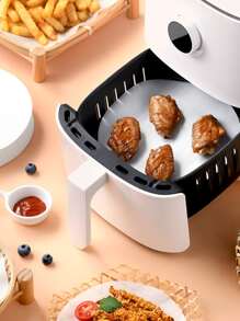 100 piezas Papel para hornear redondo - Blanco - Ver 1