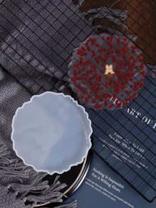 1pc Tray DIY Silicone Mold - White - View 1