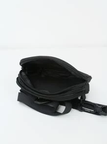 Mini Men Letter Graphic Túi đeo thắt lưng Túi đeo ngực - màu đen - Xem 6