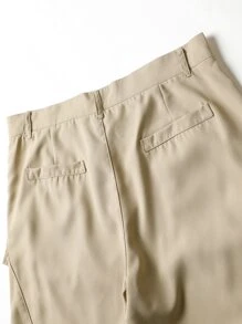 Manfinity Men Flap Pocket Side Shorts - Khaki - View 6