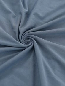 1 cái/4 cái/6 cái/8 cái/10 cái Vỏ bọc ghế lụa sữa màu trơn, Vỏ bọc ghế ăn bằng polyester co giãn - Màu xanh bụi bặm - Xem 6