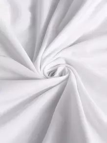 1pc/4pcs/6pcs/8pcs/10pcs Solid Color Milk Silk Chair Covers, Polyester Stretch Dining Chair Slipcovers - White - View 6