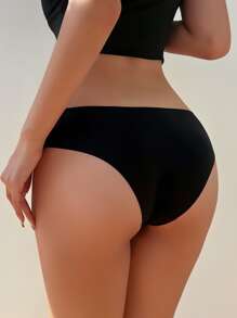 Quần lót Nữ Sò điệp màu trơn - màu đen - Xem 2