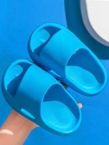 男童簡約鏤空單帶拖鞋時尚浴室EVA拖鞋