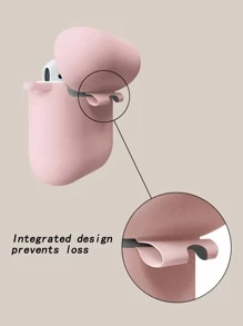 Solid Case Compatible With Airpods - Pink - View 6