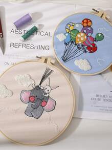 2 sets Bordado a mano con dibujos animados - Multicolor - Ver 2