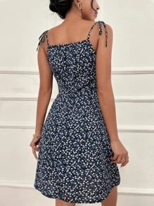 Breezaya Ditsy Floral Ruched Bust Cami Dress - Multicolor - View 2