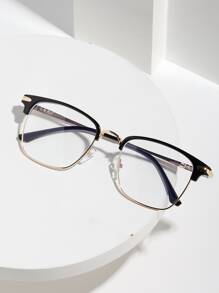 Men Geometric Frame Eyeglasses - Multicolor - View 2