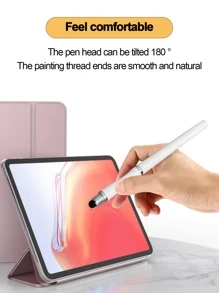 1入組二合一觸控式螢幕觸控筆適用於iPad - 白色 - 查看 6