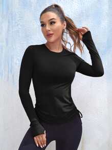 Easithlete Criss-Cross Slim Fit Sports Tee Fitted Shirtworkout Tank Top