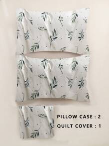Bộ vỏ chăn hình lá không có chất làm đầy - Nhiều màu - Xem 6