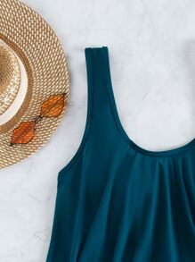 SHEIN Swim Hanky Hem Random Tropical Bikini Set Summer Beach - Multicolor - View 4