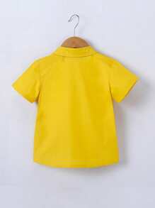 SHEIN Young Boy Toddler Boys Patched Pocket Shirt Without Tee