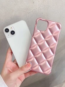 Vỏ điện thoại chần bông - Hồng - Xem 2