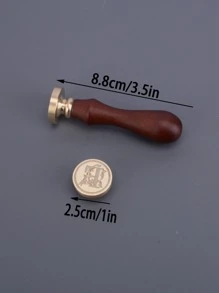 1pc Letter Graphic Fire Lacquer Seal - Multicolor - View 5