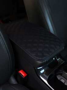 Minimalist Car Center Console Armrest Pad - Black - View 1