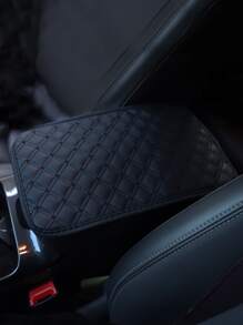 Minimalist Car Center Console Armrest Pad - Black - View 2