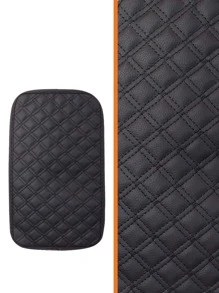 Minimalist Car Center Console Armrest Pad - Black - View 6