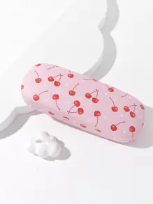 Cherry Print Glasses Case - Pink - View 2