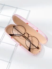 Cherry Print Glasses Case - Pink - View 3