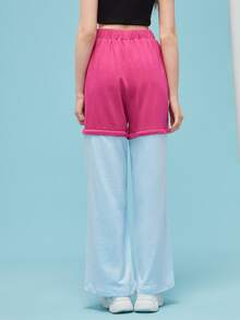 LOGHAN TROADEC High Waist Two Tone Removable Leg Sweatpants - Multicolor - View 3