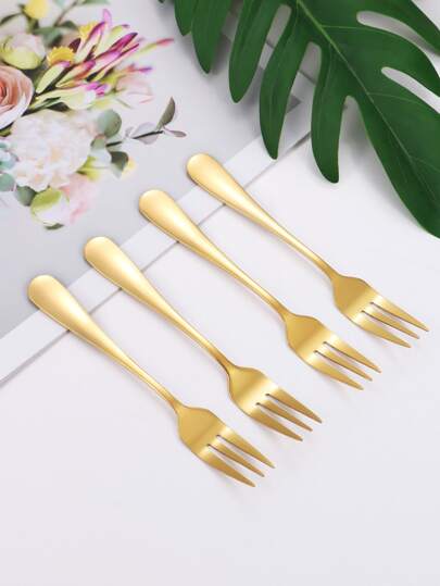 2/4/8 件不锈钢水果叉、迷你甜点叉，适合派对、学校用品、返校