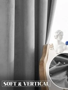 1pc Multi-Color Curtain Living Room Bedroom Decoration Rod-Pocket Window Curtain