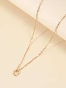 1 Miếng Châu Âu & Châu Mỹ Đúng mốt Đơn giản Hình học Xu hướng: Cắt giảm Váy rộng Hình dạng Vòng cổ dây  Đối với phụ nữ , Qủa tặng Đối với Lễ hội & Cuộc sống hàng ngày - Vàng - Xem 2