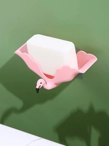 1pc Flamingo Shaped Soap Dish - Pink - View 2