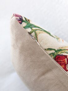 Vỏ gối bằng vải Jacquard hoa không có chất độn, vỏ gối ném Cottagecore cho ghế sofa, phòng khách - Nhiều màu - Xem 2