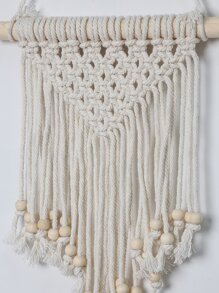 1 szt. Minimalistyczna makrama ścienna, boho tkanina pleciona, wisząca dekoracja do dekoracji domu, wystrój domu, wystrój pokoju, wystrój ściany