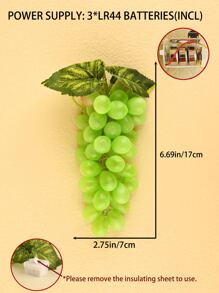 1pc Grape Shaped Decorative Light - Yellow - View 8
