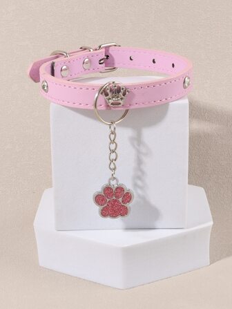 Collier pour animaux de compagnie à pendentif de patte