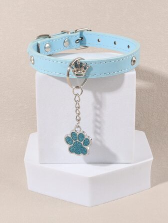 Collier pour animaux de compagnie à pendentif de patte