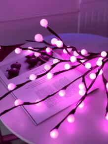 1入組樹枝形狀裝飾燈 - 粉色 - 查看 2