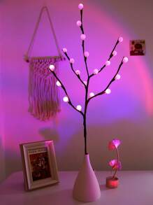1入組樹枝形狀裝飾燈 - 粉色 - 查看 6