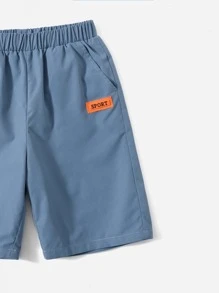 SHEIN Bộ hai mảnh Trai Đắp vá Túi Lá thư Giải trí - Nhiều màu - Xem 3