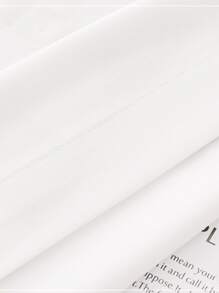 1入組素色戶外防水窗簾 - 白色 - 查看 4