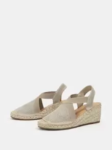 Slingback Espadrille Wedges - Apricot - View 5