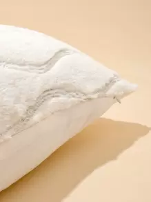 亮片裝飾靠墊套不附帶墊芯 - 白色 - 查看 3