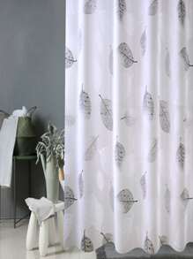 Rèm tắm dày chống thấm nước bằng vải PEVA có họa tiết lá dùng để ngăn chia phòng tắm, trang trí phòng, phụ kiện phòng tắm, quay lại trường học - Nhiều màu - Xem 7