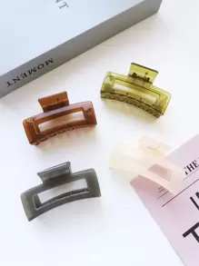 4pcs Minimalist Hair Claw - Multicolor - View 1