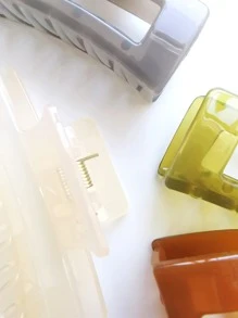 4pcs Minimalist Hair Claw - Multicolor - View 3