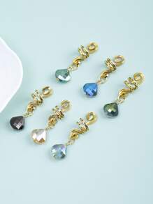 6 cái vòng hạt charm tóc với công cụ - Vàng - Xem 3