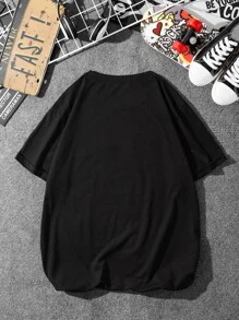 Tops Nam Con số Đường phố - màu đen - Xem 2