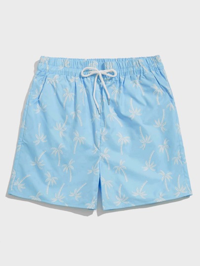 Guys Tropical Print Shorts