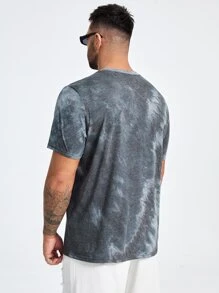 EASEVO 男士紮染星月印花T恤 - 彩色 - 查看 2